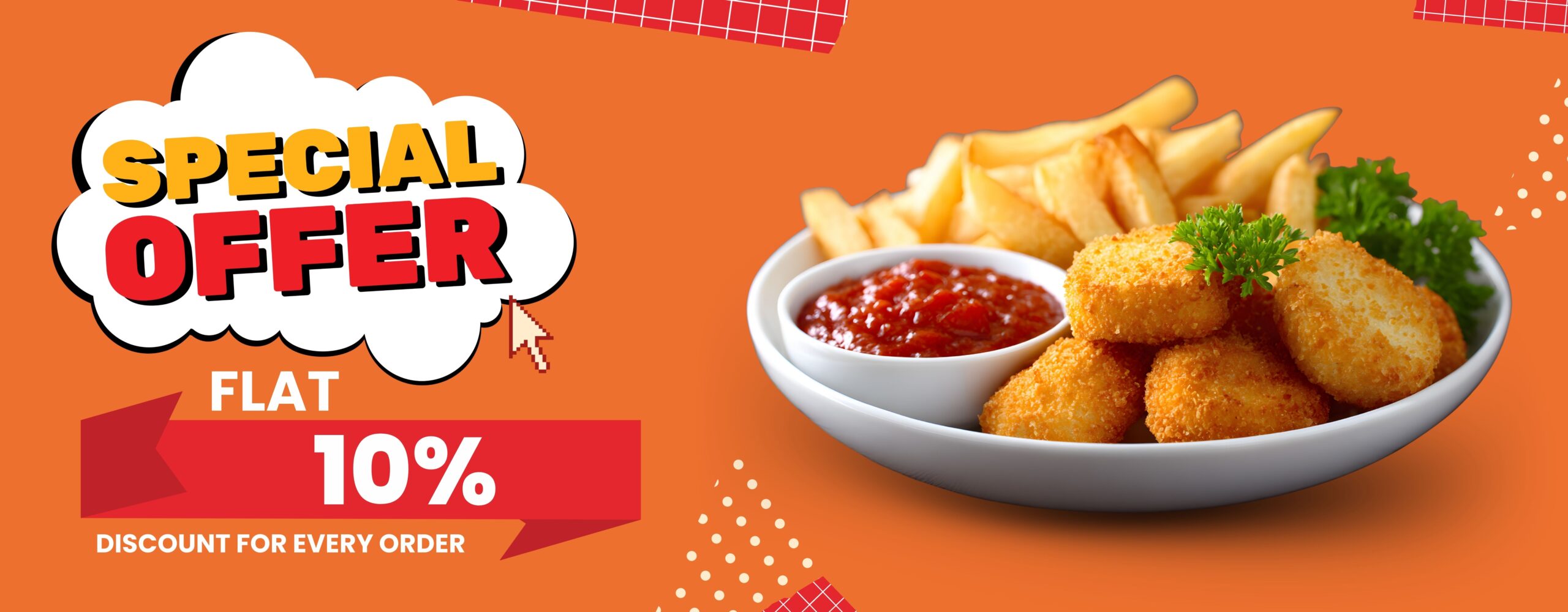 Black and White Minimalist Black Friday Landscape Banner (1920 x 750 mm)